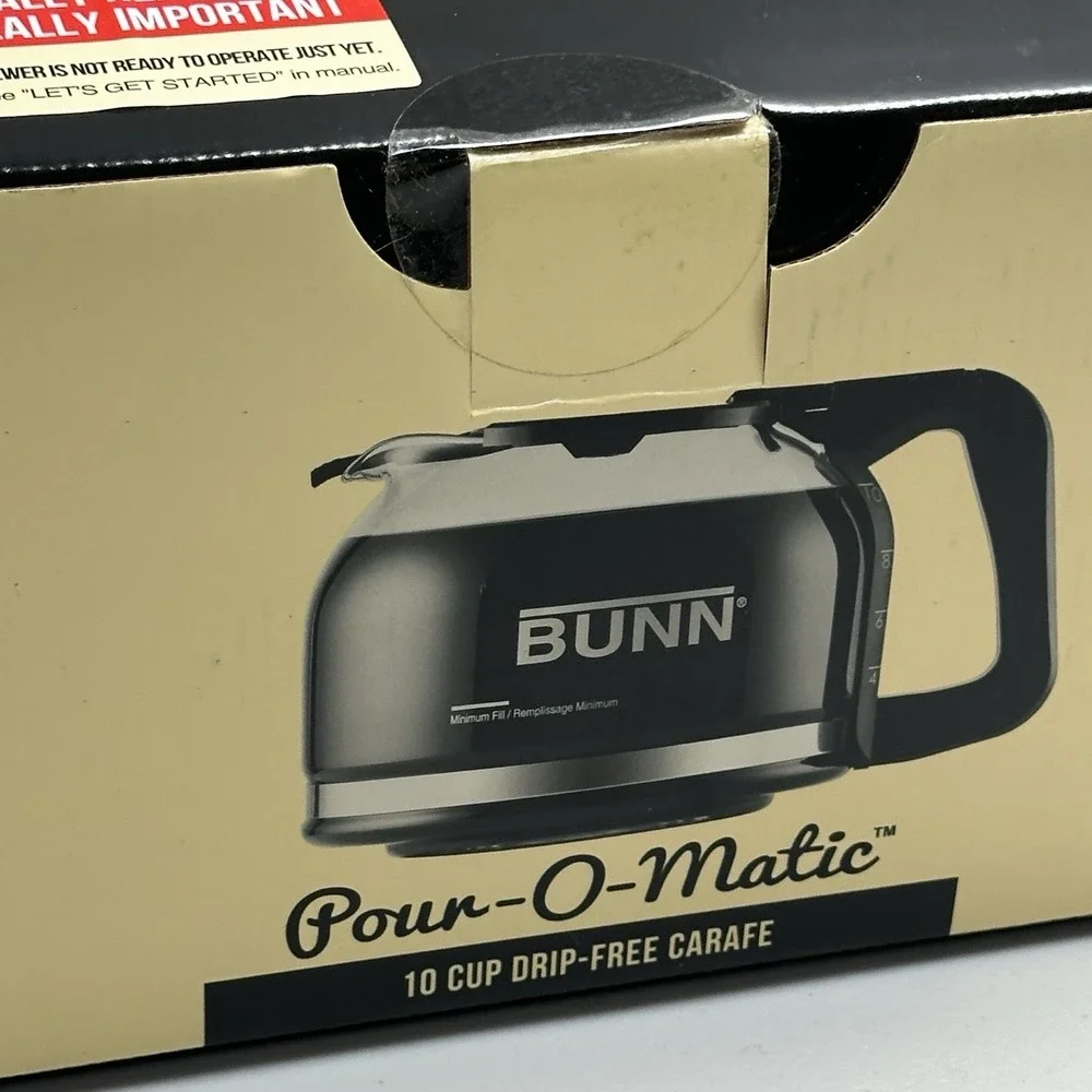 Bunn 10 Cup Carafe Coffee Maker Pot Drip-Free Glass‎ Replacement